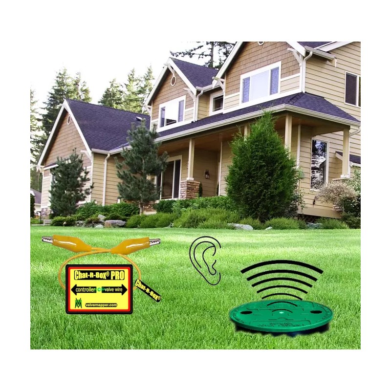 ValveMapper Lawn Valve Locator Chat-R-Box® PRO w/LED, Valve Finder, find
