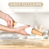 French Rolling Pin for Baking –11.8inch Natural Beech Wood Rolling