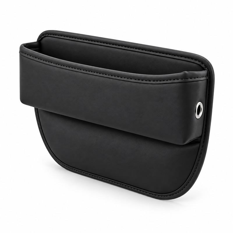 Car Seat Gap Organizer Pocket – Slim Leather Side Storage