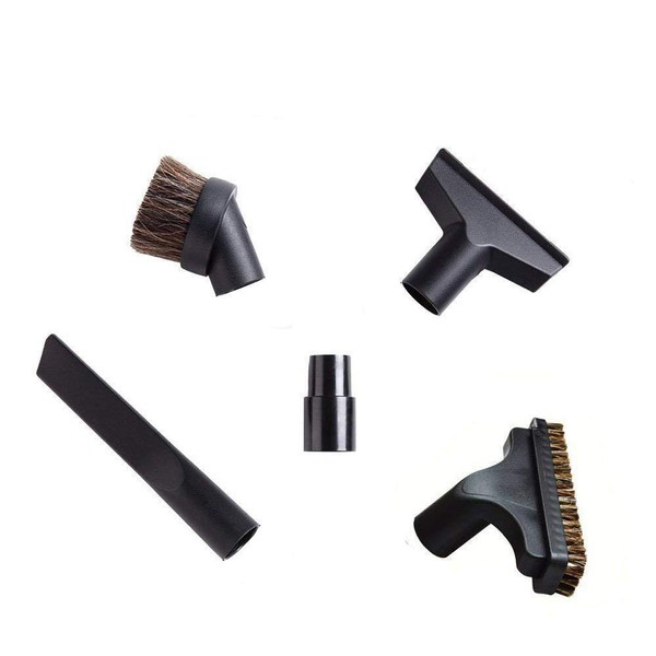 EZ SPARES 5PCS Universal Replacement 32mm & 35mm Vacuum Cleaner Accessories Horsehair Brush Kit for 1 1/4 inch and 1 3/8 …