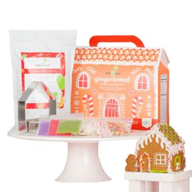 Little GF Chefs Gingerbread House Baking Kit | Cookie Decorating DIY Kit Christmas Baking Mix Set with Recipe & Directions Holiday Activity Gluten, Dairy, Nut Free, Vegan, No Artificial Dyes, Non GMO