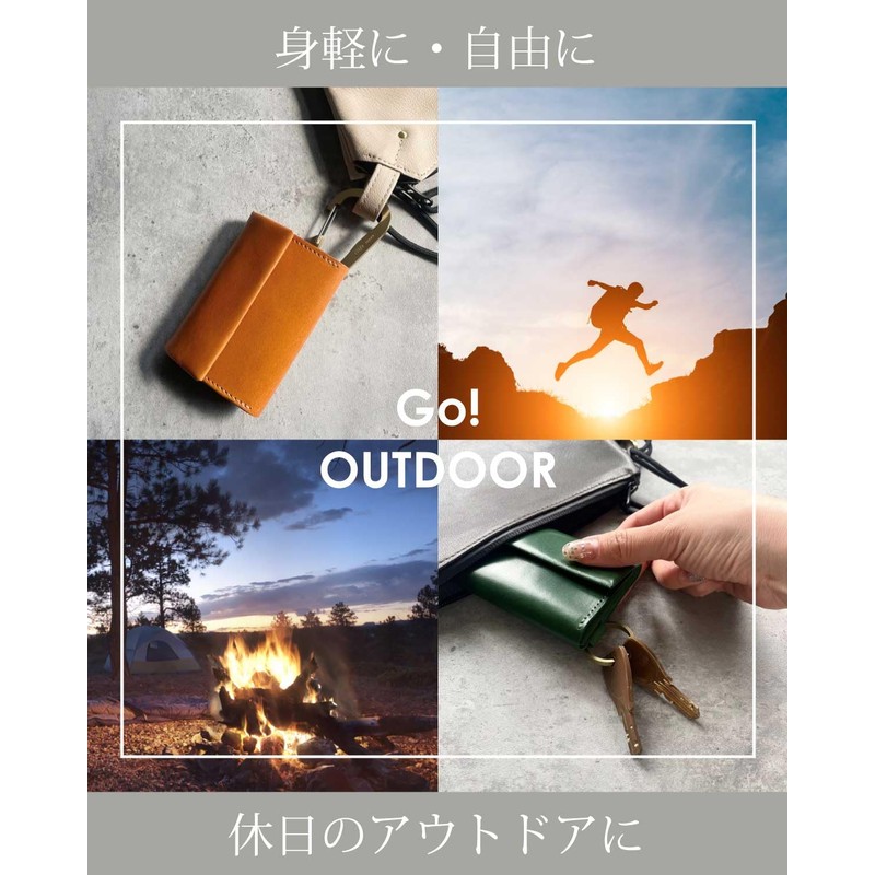 Cliff Men's Wallet, Compact, Card, Mini Wallet, Made in Japan,