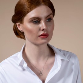 ZAVANA Stud Earrings for Women, Dainty Sterling Silver Stud Earrings, Sterling Silver