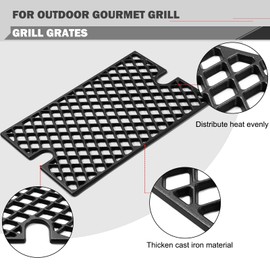 GR2205723-OG-00 Grill Grates Replacement for Outdoor Gourmet Grill Parts 6 Burner GR2205720-OG-00 FSOGBG1108 Grill Grates 162193 Sear Grids FSOGBG1106 GR2215101-OG-00 MET-6B0002 Cooking Grates