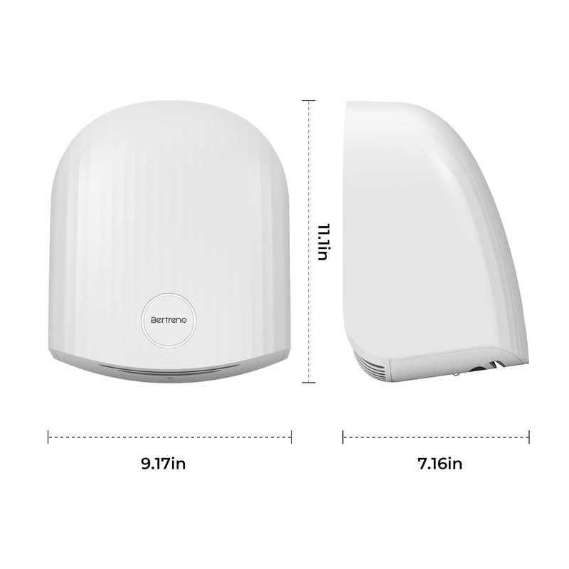 Bertreno Commercial Hand Dryer Bathroom 110V Compact Electric Hand Dryers