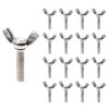 10pcs Wing Bolt Wing Screw M6 (6mm x 25mm) Stainless