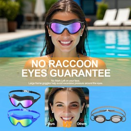 Estefanlo Swimming Goggles, Goggles, Swimming Goggles Kids 10-14, Goggles Swimming Adult