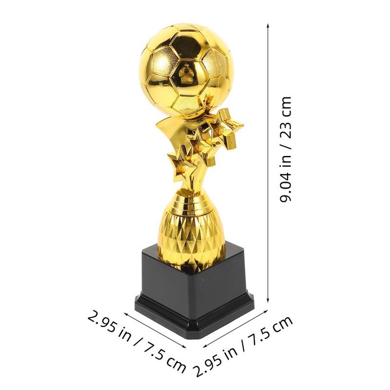 Toyvian Trofeo Calcio Coppa del Mondo Palloncino Dorato Design Creativo
