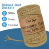 OurTop Premium Macrame Yarn Sage, 2 mm x 500 m