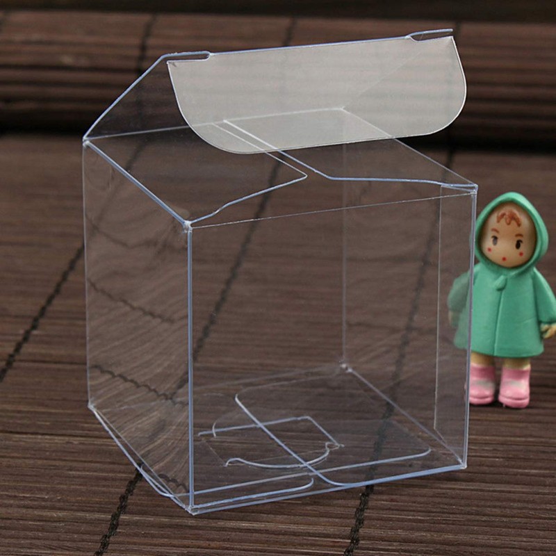 Transparent Packaging Box Set: 100 Pieces Transparent Gift Boxes Macaron