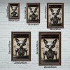 12x18 Wood Grain and Gold Frame for "Home is Your