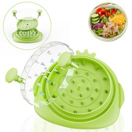 ULTAC Chicken Shredder with Separate Plate,Chicken Shredder Tool Twist Large,Funny Chicken Shaped Base, Meat Shredder Tool Twist,BPA-Free Dishwasher Safe,Chicken Shredder Tool Non-Slip Design(Green)