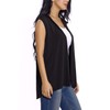 EXCHIC Women's Casual Sleeveless Lightweight Open Tunic Vest Cardigan -