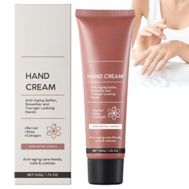 50g Retinol Anti-Aging Hand Cream,Firming Hand Lotion,Relief Intense Moisture Hand Cream for Aging Dry Cracked Hands,Retinol Moisturizer for Women Men,Non Greasy H/and C/ream Protects Skin