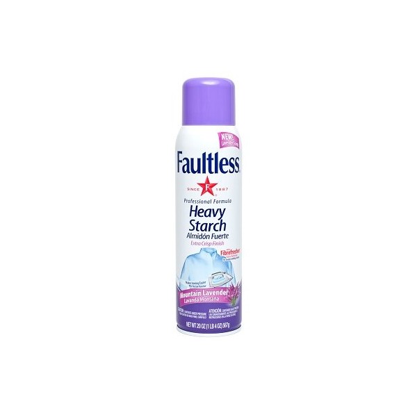 Faultless Heavy Lavender Spray Starch 20 oz Cans (Pack of 12)