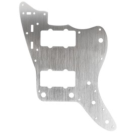 Aluminum Alloy Guitar Pickguard Scratch Plate,13 Mounting Screw Holes Anodized Finish Electric Guitar Pick Guard for Jazzmasters (Oxidized Silver)