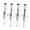 jojofuny 4pcs Mortise Drill Bit for Woodworking Square Hole Drill