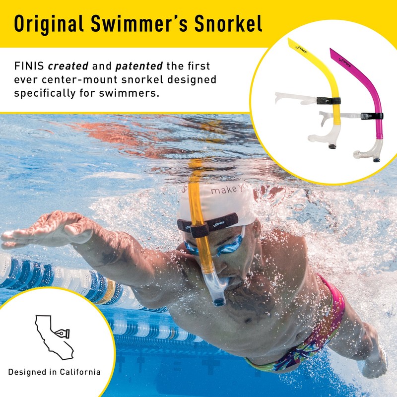 FINIS Original Swimmer's Snorkel , Pink, Adult