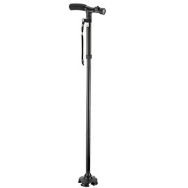 Safe Age® Hiking pole with LED lighting - foldable and adjustable