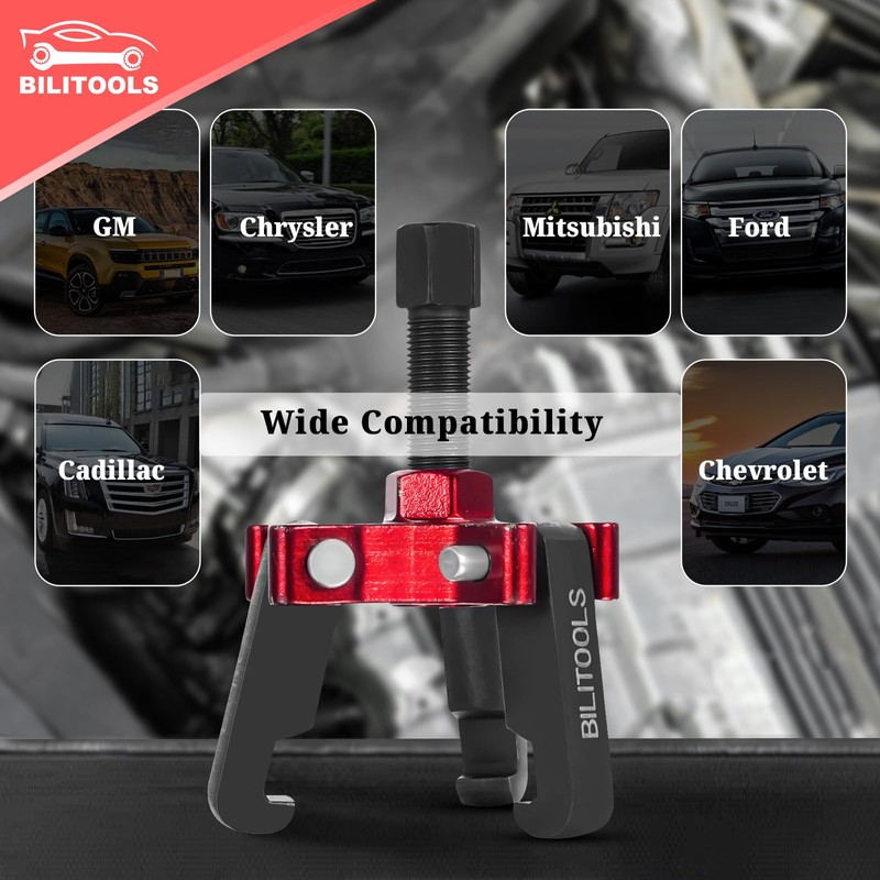 BILITOOLS Harmonic Balancer Puller Set, Upgraded 3-Jaw Pulley Puller with