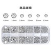 Rhinestone Nail Stone Nail Parts Stone (Silver/Round)