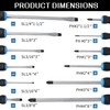 Sunplux 12-Piece Magnetic Screwdriver Set, Heavy Duty Screwdriver Set Go-Thru