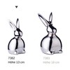 EDZARD Louis Rabbit Figurine (Height 13 cm) Nickel-Plated Aluminium Decorative