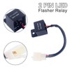 2 Pin 12V Universal Relé Intermitente,Motocicleta Turn Signal Flasher Relay