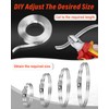 3.5 Metres Hose Clips, Jeboler 304 Stainless Steel Hose Clamp