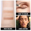 Kaely Powder Eyeshadow Quad, Natural Brown Matte Eyeshadow Palette Makeup,