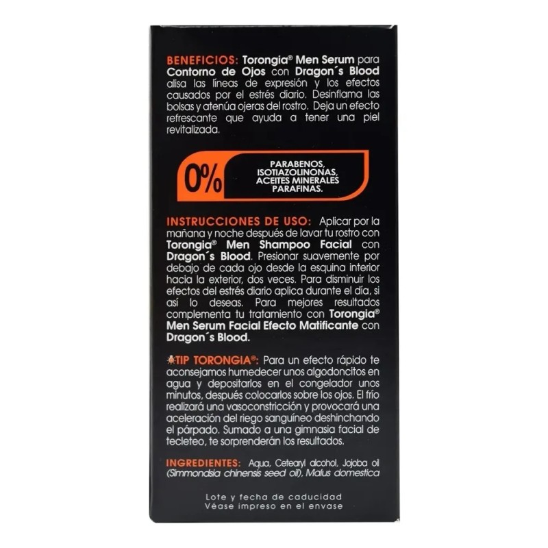 Crema Facial Torongia Serum Contorno Ojos Antiarrugas Ojeras Tipo de