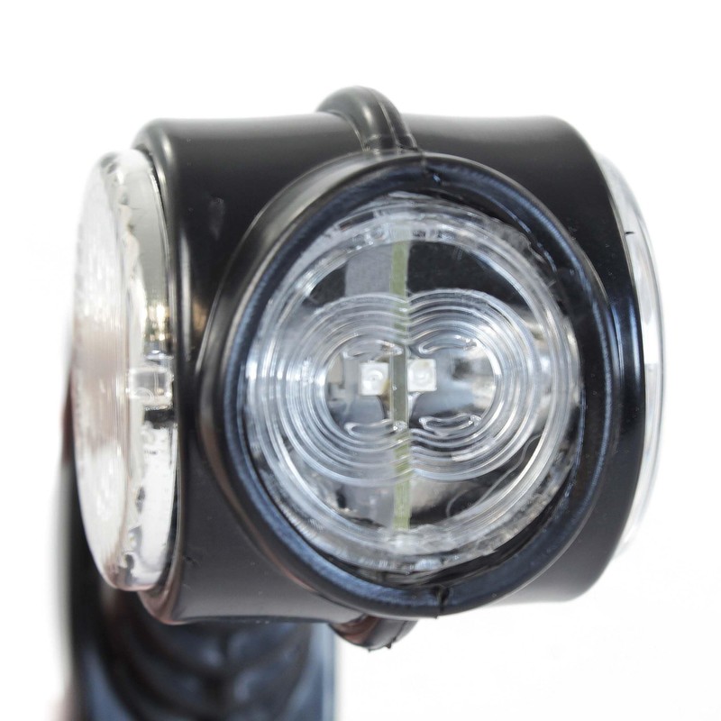 Wiltec 2 x 4 LED Side Light 12 V Round