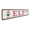 Elf Street Sign - 3 x 13