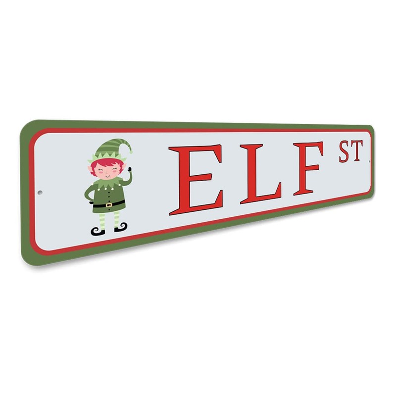Elf Street Sign - 3 x 13