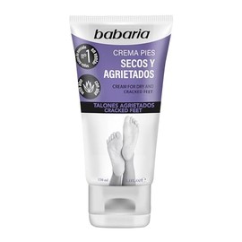 Babaria - Crema para Pies Secos y Agrietados con Aloe Vera y Manteca de Karité | Hidrata y Repara Pies y Talones Agrietados | Alivia los Pies más Secos y Dañados | Aceite de Almendras y Urea | 100% Fórmula Vegana | 150 ml