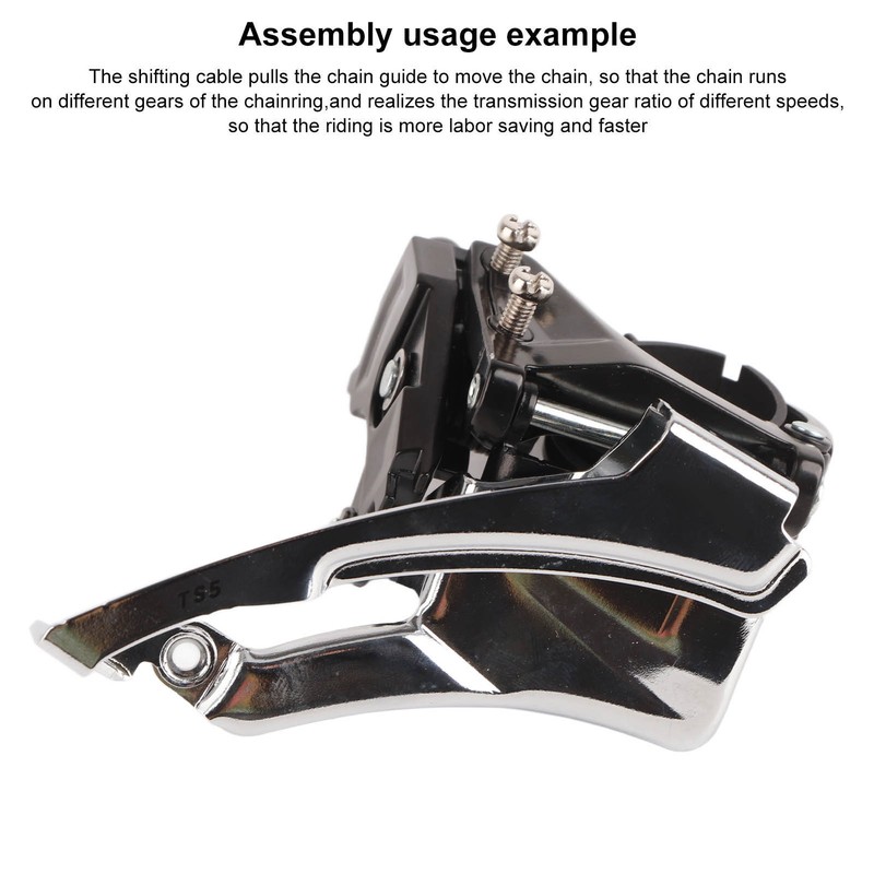 LeBycle 3 Speed Bicycle Front Derailleur 10/11 Speed Universal Front