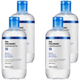 Wellage Real Hyaluronic Cleansing Water, 400ml, 4 pcs / 웰라쥬 리얼 히알루로닉 클렌징 워터, 400ml, 4개