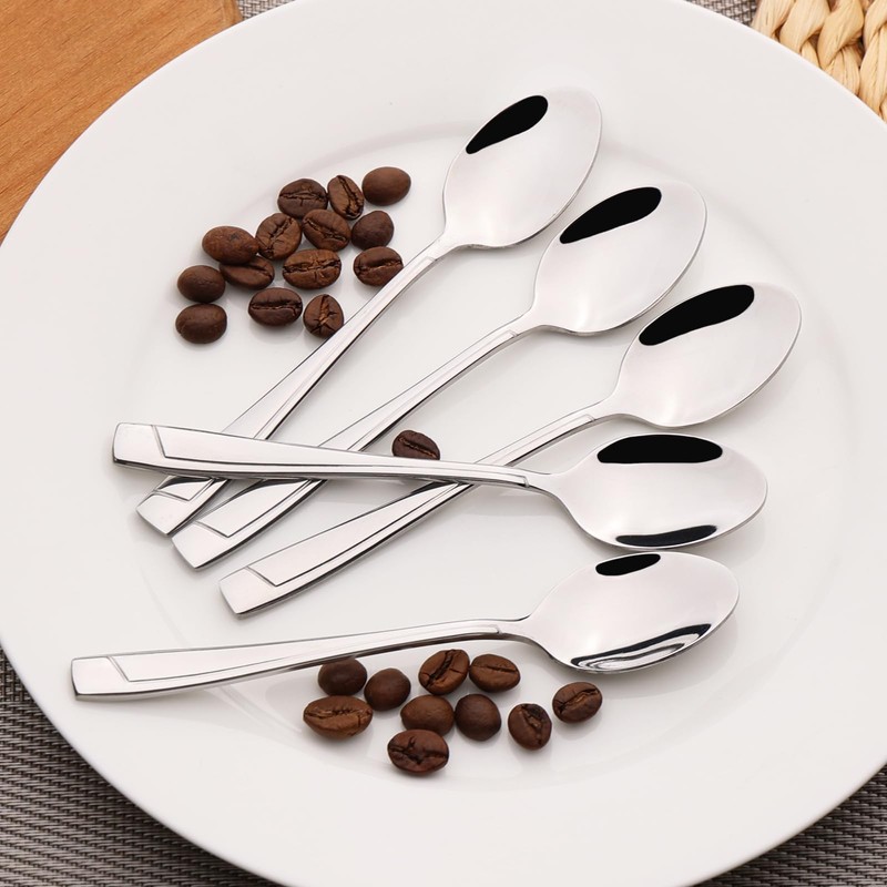Cand 12-Piece Stainless Steel Coffee Spoon, Small Demitasse Espresso Spoons
