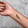 4 x 'Komodo Dragon' Temporary Tattoos - Water Resistant, Skin-Safe,