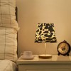 YETTASBIN Cow Print Bedside Table Lamp, Portable LED Desk Light