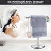 Zitalupy T-Shape Bath Hand Towel Holder Stand, Stainless Steel Free