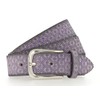 B.Belt Tessa Gold Leather Belt W95 Purple/Silver Metallic, Purple /