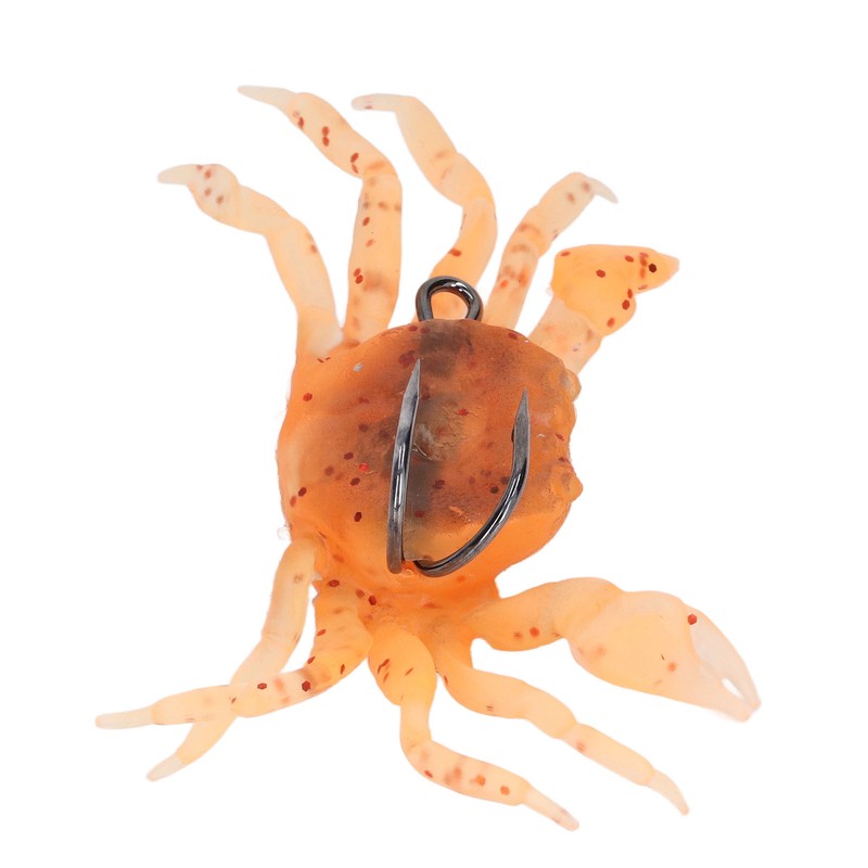 8Pcs Artificial Crab Bait 13cm 33.5g Simulation Crab Soft Lure