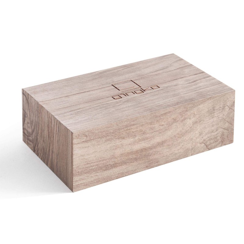 Gingko Design G003A12 Alarm Clock, Wood, Ash, One size