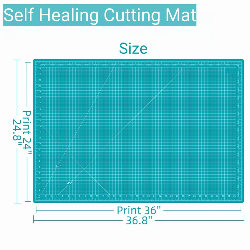 AMASEWART 24"x36" Self Healing Cutting Mat, Sewing Mat for Crafts,
