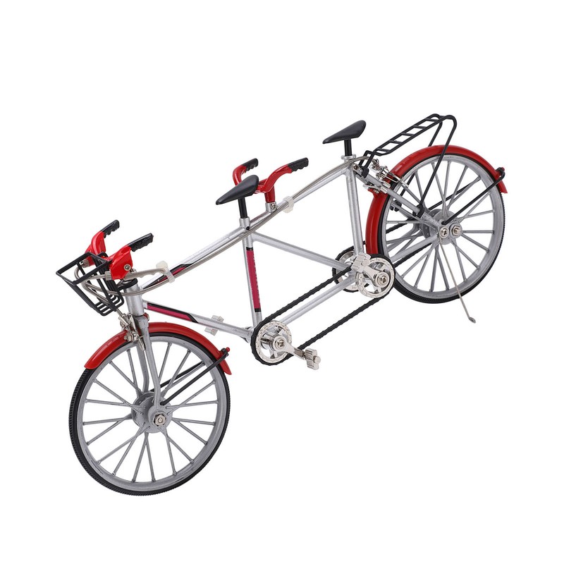 Tandem Mini Bicycle Model High Simulation Exquisite Details Alloy Bike