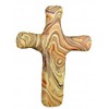 Calypso Studios Inc. 3" Comforting Clay Pocket Cross, Olive Wood