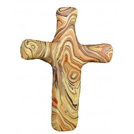Calypso Studios Inc. 3" Comforting Clay Pocket Cross, Olive Wood