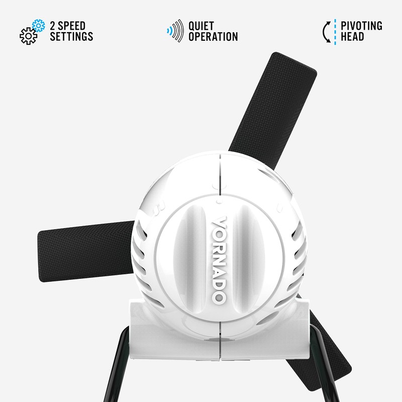 Vornado Zippi Small Personal Fan, Foldable Cooling for Desk, 2