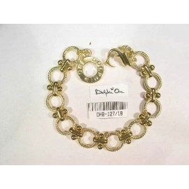 DOLPHIN ORE **   8" BRACELET 18KTGE GOLD  DESIGNER  DOLPHIN ORE SIGNED  VANTAGE  DHB127